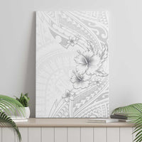 Lotu Tamaiti Samoa Canvas Wall Art White Sunday Polynesian Tribal Pattern Elegant Style LT05 - Polynesian Pride