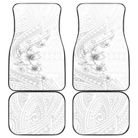 Lotu Tamaiti Samoa Car Mats White Sunday Polynesian Tribal Pattern Elegant Style LT05 - Polynesian Pride