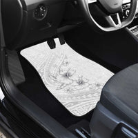 Lotu Tamaiti Samoa Car Mats White Sunday Polynesian Tribal Pattern Elegant Style LT05 - Polynesian Pride