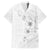 Lotu Tamaiti Samoa Family Matching Off Shoulder Short Dress and Hawaiian Shirt White Sunday Polynesian Tribal Pattern Elegant Style