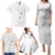 Lotu Tamaiti Samoa Family Matching Puletasi and Hawaiian Shirt White Sunday Polynesian Tribal Pattern Elegant Style