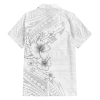 Lotu Tamaiti Samoa Hawaiian Shirt White Sunday Polynesian Tribal Pattern Elegant Style LT05 - Polynesian Pride
