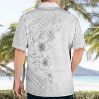 Lotu Tamaiti Samoa Hawaiian Shirt White Sunday Polynesian Tribal Pattern Elegant Style LT05 - Polynesian Pride