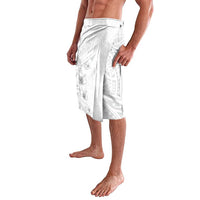 Lotu Tamaiti Samoa Lavalava White Sunday Polynesian Tribal Pattern Elegant Style LT05 - Polynesian Pride