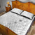 Lotu Tamaiti Samoa Quilt Bed Set White Sunday Polynesian Tribal Pattern Elegant Style