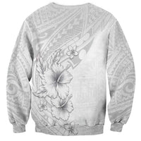 Lotu Tamaiti Samoa Sweatshirt White Sunday Polynesian Tribal Pattern Elegant Style LT05 - Polynesian Pride
