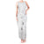 Lotu Tamaiti Samoa Tank Maxi Dress White Sunday Polynesian Tribal Pattern Elegant Style