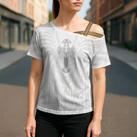 Samoa Christian Cross Shoulder Shirt Rooted In Christ Polynesian Cross