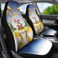 Niue Christmas Car Seat Cover Seashell Santa Beach Vibes LT05 - Polynesian Pride
