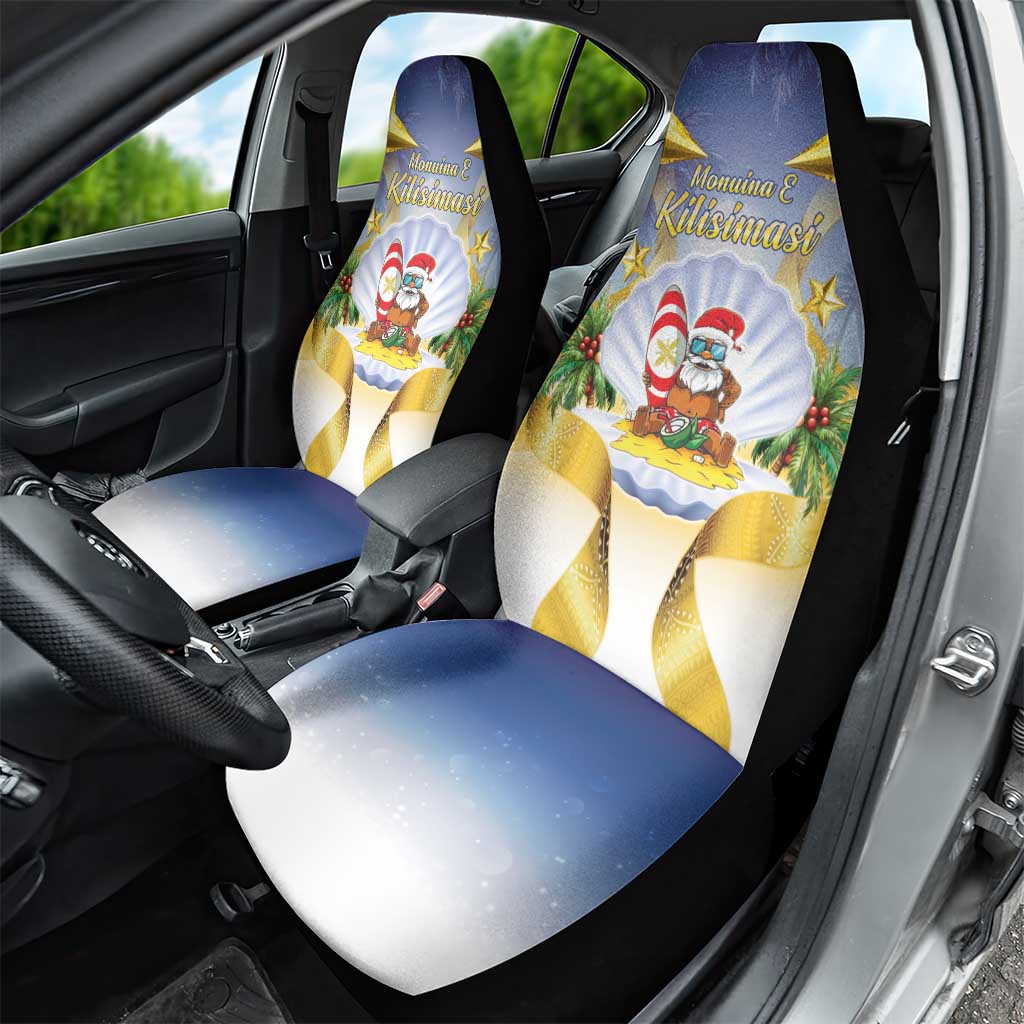 Niue Christmas Car Seat Cover Seashell Santa Beach Vibes LT05 - Polynesian Pride
