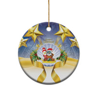 Niue Christmas Ceramic Ornament Seashell Santa Beach Vibes LT05 - Polynesian Pride