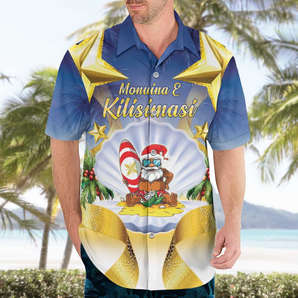 Niue Christmas Hawaiian Shirt Seashell Santa Beach Vibes LT05 - Polynesian Pride
