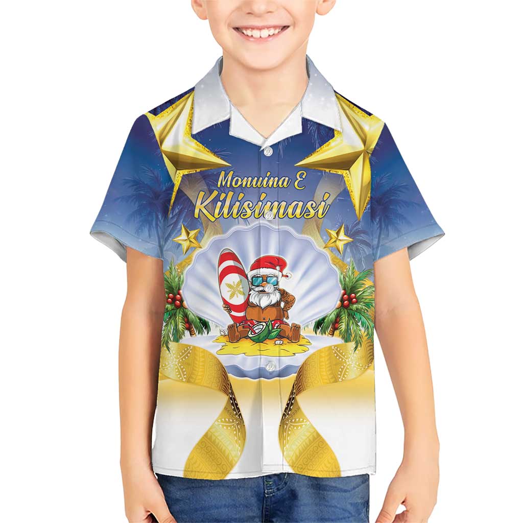 Niue Christmas Hawaiian Shirt Seashell Santa Beach Vibes LT05 - Polynesian Pride