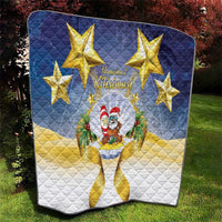 Niue Christmas Quilt Seashell Santa Beach Vibes LT05 - Polynesian Pride