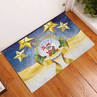 Niue Christmas Rubber Doormat Seashell Santa Beach Vibes LT05 - Polynesian Pride