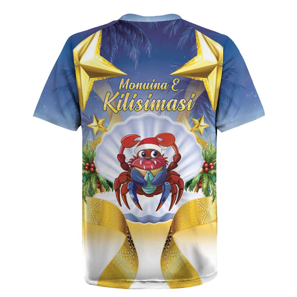 Niue Christmas Rugby Jersey Seashell Santa Beach Vibes LT05 - Polynesian Pride