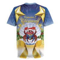 Niue Christmas Rugby Jersey Seashell Santa Beach Vibes LT05 - Polynesian Pride