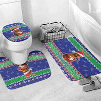 New Zealand Christmas Bathroom Set Have Yourself A Kiwi-tastic Christmas LT05 Mat Set Only (3 pcs) One Size Blue - Polynesian Pride