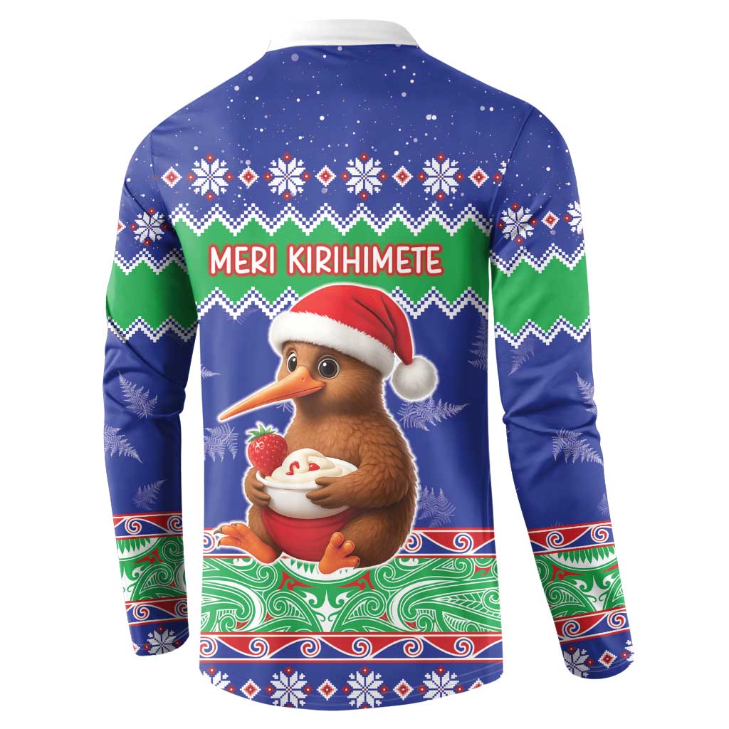 New Zealand Christmas Button Sweatshirt Have Yourself A Kiwi-tastic Christmas LT05 - Polynesian Pride