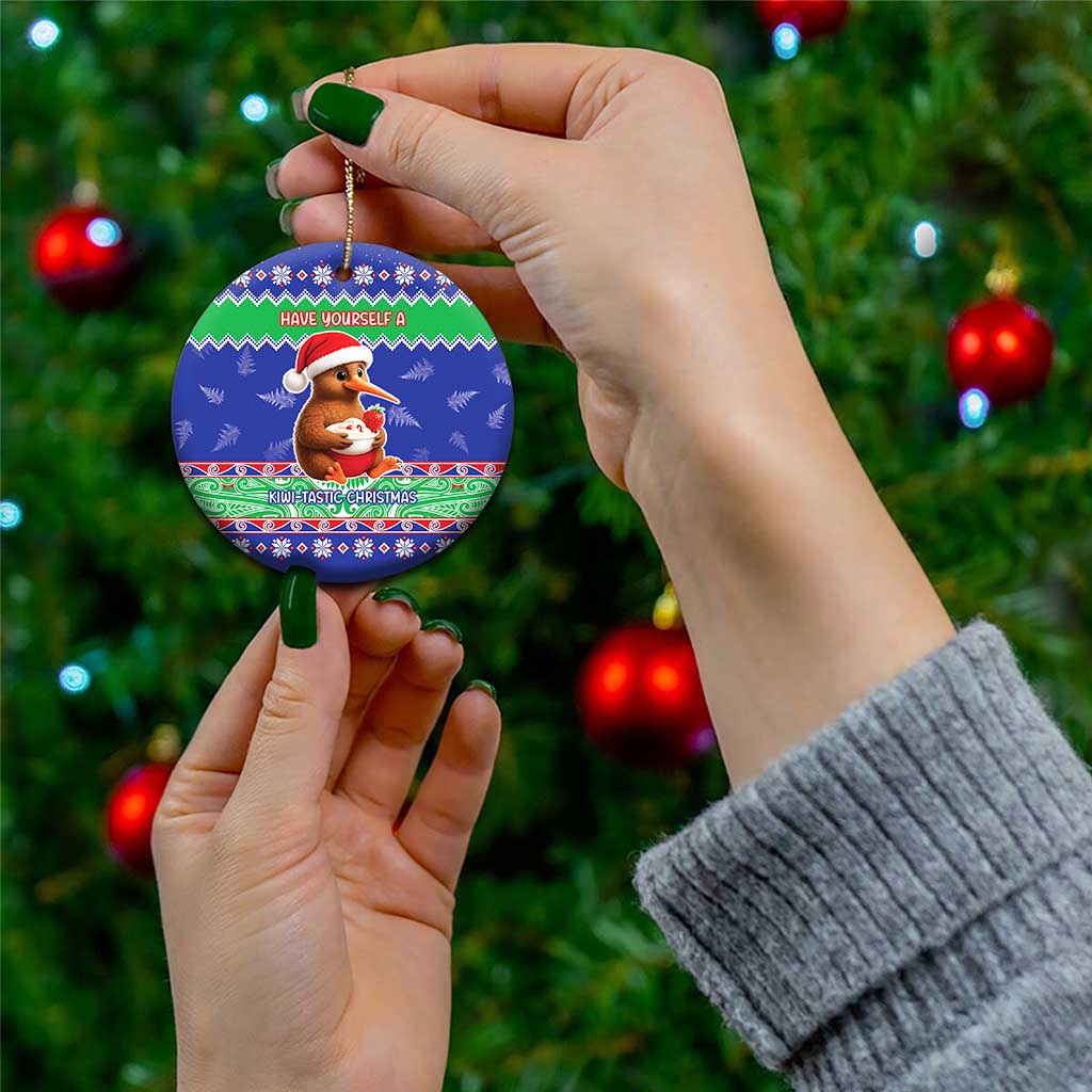 New Zealand Christmas Ceramic Ornament Have Yourself A Kiwi-tastic Christmas LT05 - Polynesian Pride