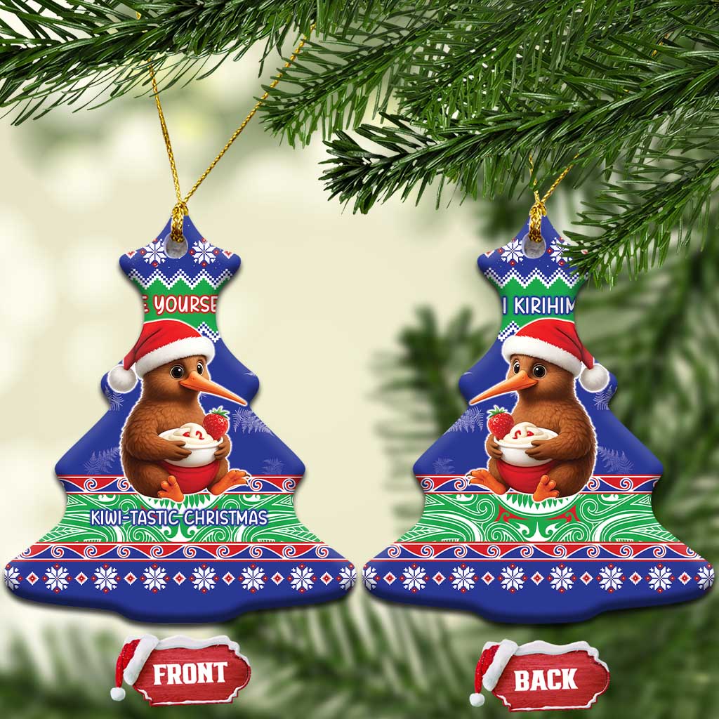 New Zealand Christmas Ceramic Ornament Have Yourself A Kiwi-tastic Christmas LT05 Christmas Tree Blue - Polynesian Pride