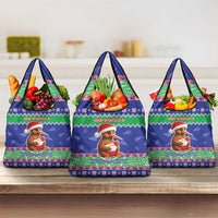 New Zealand Christmas Grocery Bag Have Yourself A Kiwi-tastic Christmas LT05 3-pack One Size Blue - Polynesian Pride