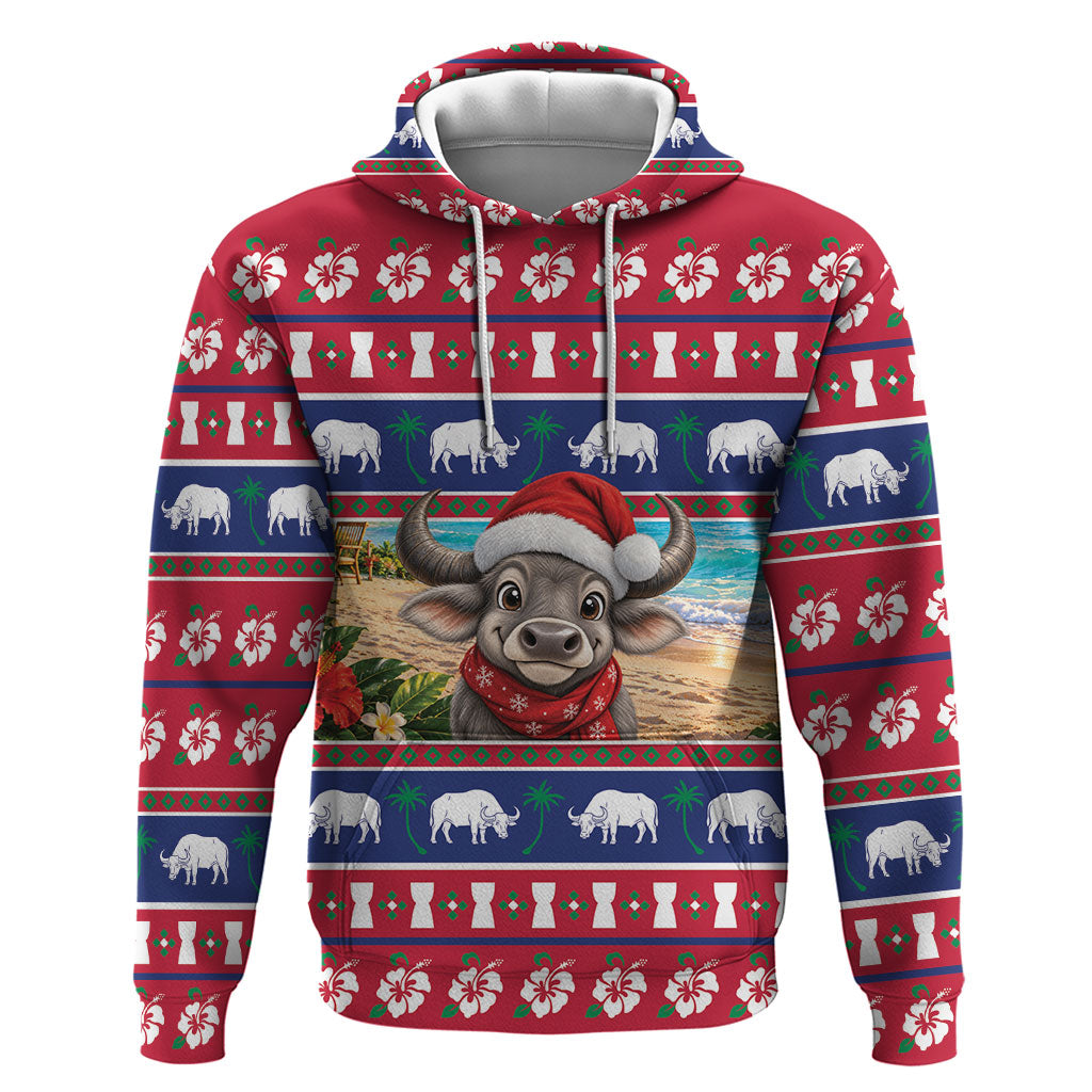 Guam Christmas Hoodie Felis Pasgua Carabao Santa