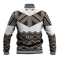 New Zealand Aotearoa Baseball Jacket Taniko Art Simple Style LT05 - Polynesian Pride