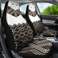 New Zealand Aotearoa Car Seat Cover Taniko Art Simple Style LT05 - Polynesian Pride