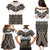 New Zealand Aotearoa Family Matching Puletasi Dress and Hawaiian Shirt Taniko Art Simple Style LT05 - Polynesian Pride