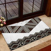New Zealand Aotearoa Rubber Doormat Taniko Art Simple Style LT05 - Polynesian Pride