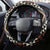 New Zealand Aotearoa Steering Wheel Cover Taniko Art Simple Style