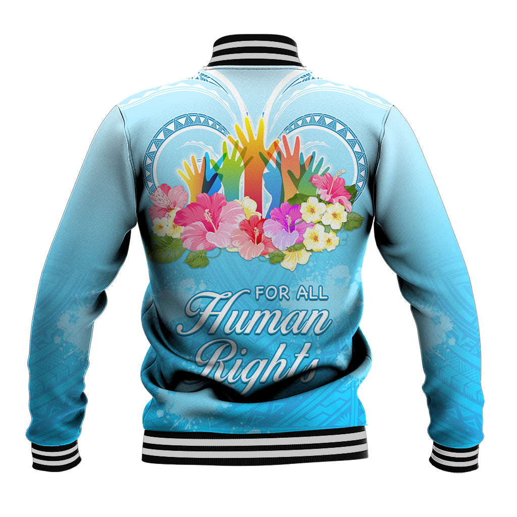 Universal Human Rights Month Baseball Jacket Polynesian Style LT05 - Polynesian Pride