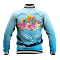 Universal Human Rights Month Baseball Jacket Polynesian Style LT05 - Polynesian Pride