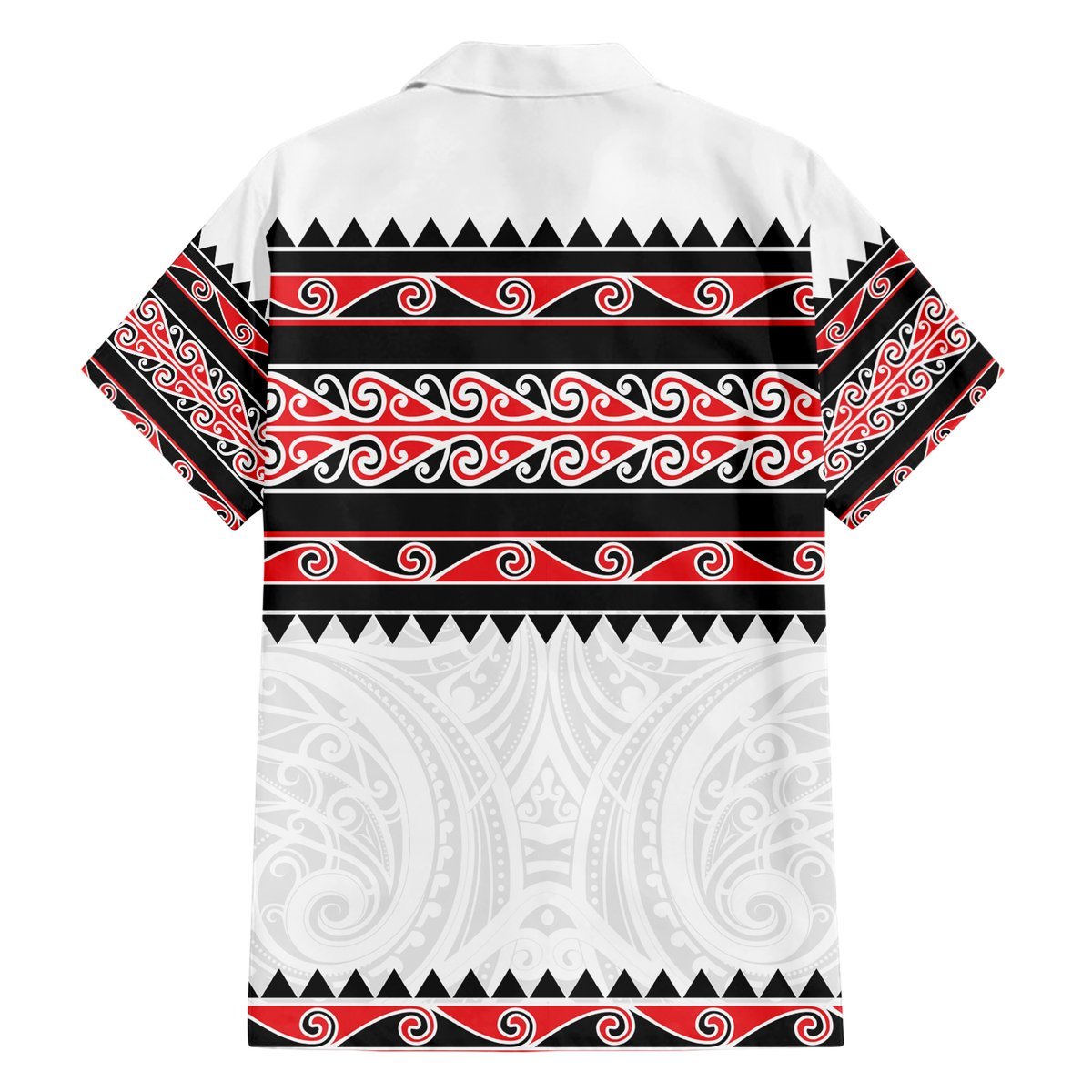 New Zealand Aotearoa Hawaiian Shirt With Kowhaiwhai Pattern Red Version LT05 - Polynesian Pride