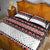 New Zealand Aotearoa Quilt Bed Set With Kowhaiwhai Pattern Red Version LT05 - Polynesian Pride