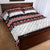 New Zealand Aotearoa Quilt Bed Set With Kowhaiwhai Pattern Red Version LT05 - Polynesian Pride