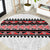 New Zealand Aotearoa Round Carpet With Kowhaiwhai Pattern Red Version LT05 Red - Polynesian Pride