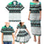 New Zealand Aotearoa Family Matching Puletasi Dress and Hawaiian Shirt With Paua Shell Kowhaiwhai Pattern LT05 - Polynesian Pride