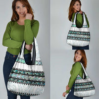 New Zealand Aotearoa Grocery Bag With Paua Shell Kowhaiwhai Pattern LT05 - Polynesian Pride