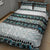 New Zealand Aotearoa Quilt Bed Set With Paua Shell Kowhaiwhai Pattern LT05 - Polynesian Pride