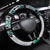 New Zealand Aotearoa Steering Wheel Cover With Paua Shell Kowhaiwhai Pattern