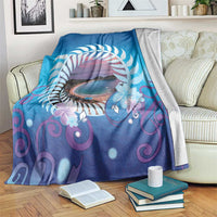 New Zealand Matapouri Beach Landscape Blanket LT05 Blue - Polynesian Pride