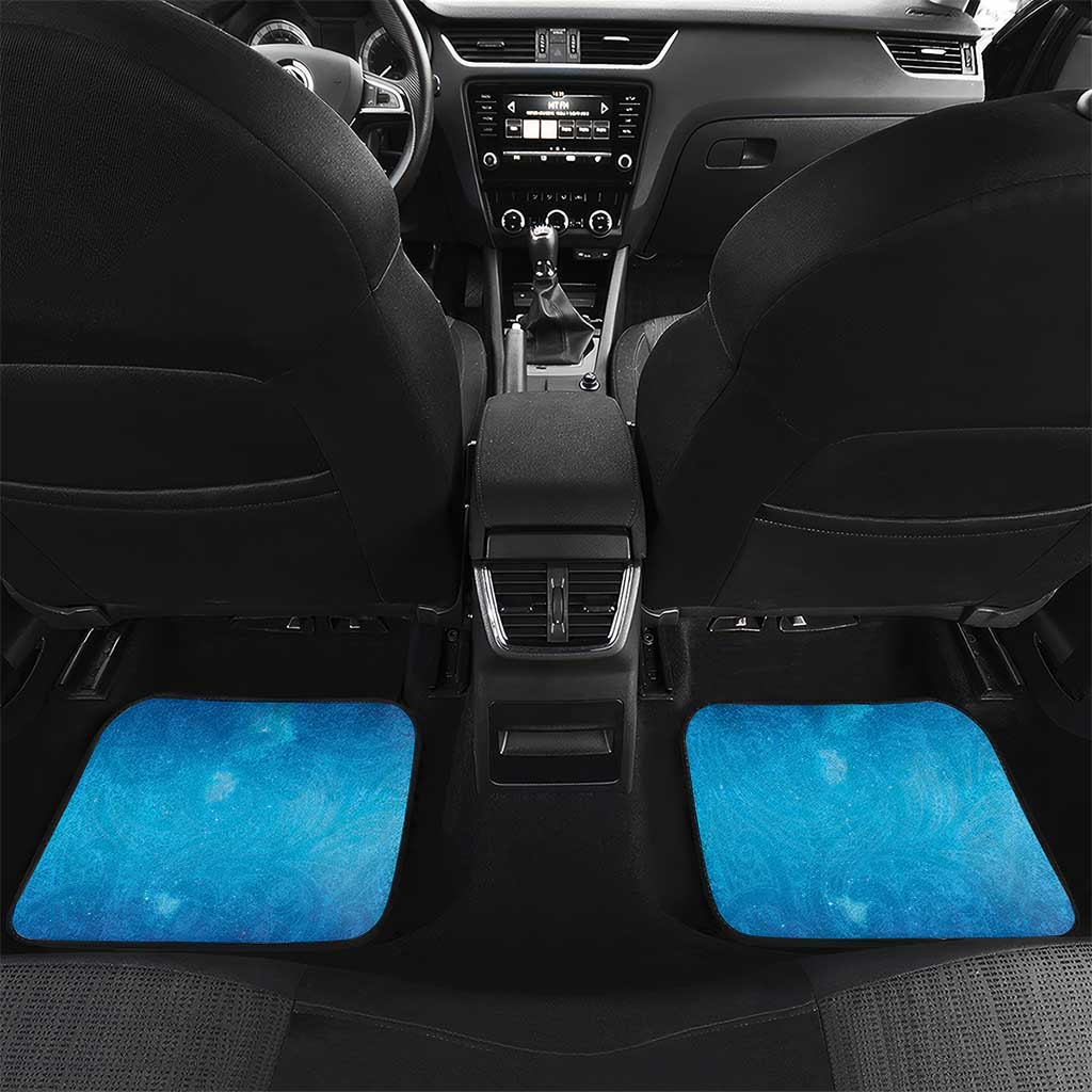 New Zealand Matapouri Beach Landscape Car Mats LT05 Set 2pcs - Back Blue - Polynesian Pride