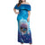 New Zealand Matapouri Beach Landscape Family Matching Off Shoulder Maxi Dress and Hawaiian Shirt