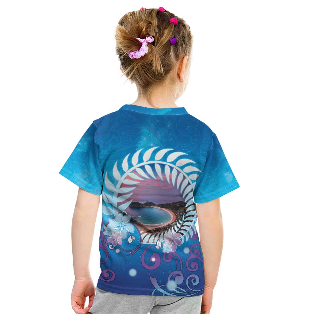 New Zealand Matapouri Beach Landscape Kid T Shirt LT05 - Polynesian Pride