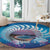 New Zealand Matapouri Beach Landscape Round Carpet