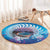 New Zealand Matapouri Beach Landscape Round Carpet