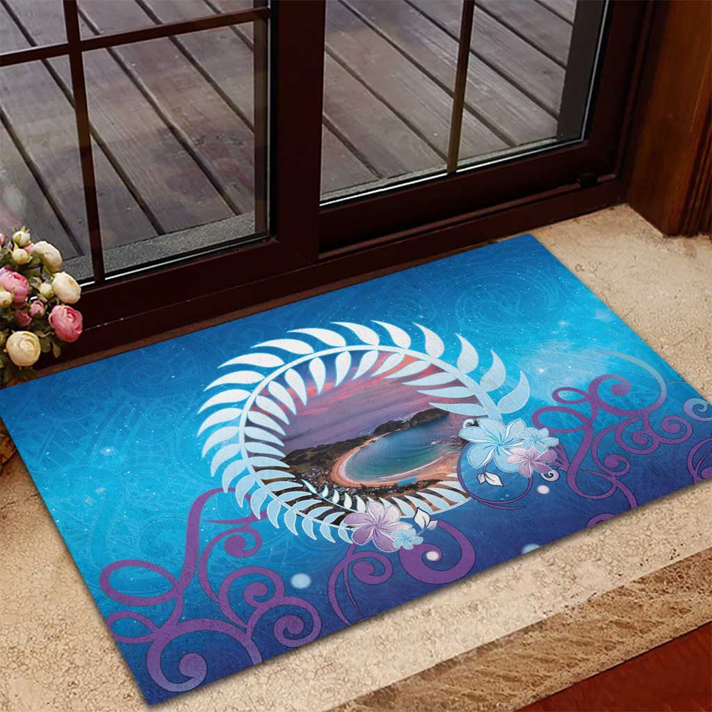 New Zealand Matapouri Beach Landscape Rubber Doormat LT05 - Polynesian Pride