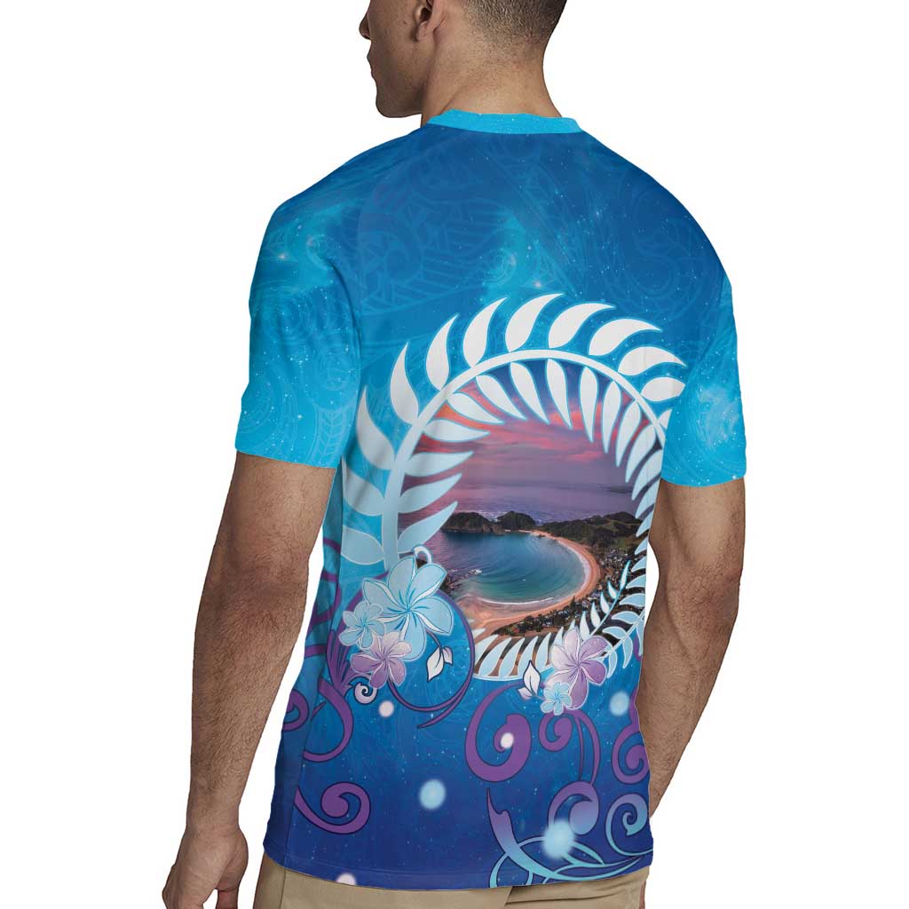 New Zealand Matapouri Beach Landscape Rugby Jersey LT05 - Polynesian Pride